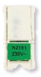 Лампа неоновая ABB Zenit д/1-полюс. выкл/перекл./кнопок, цвет цоколя зел. 2CLA219100N1001 (N2191 VD)
