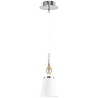 Подвес Lightstar SL 806010 1*40W E14 белый/коньяк/хром