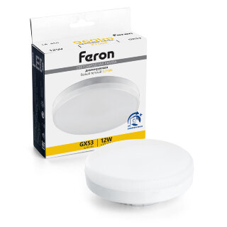 Лампа светодиодная Feron LB-456 GX53 12W 230V 2700K диммируемая
