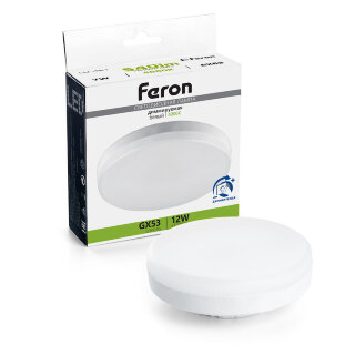 Лампа светодиодная Feron LB-456 GX53 12W 230V 4000K диммируемая
