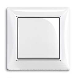 ABB Basic 55 Выключатель без фиксации с клавишей, 1-полюс, Альп. белый 1413-0-1080