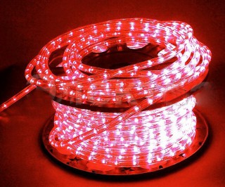 Дюралайт круглый 13-3W-50M-220V-LED-U RD красный (50м)