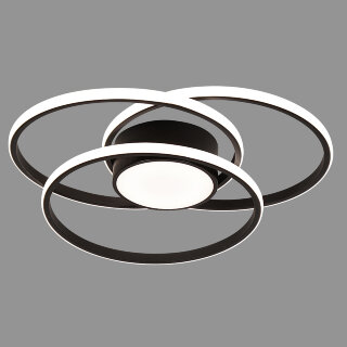 Люстра Linvel MS 1185 Бойсе 156W черный  3000-6000К 6124Lm диммир. с ПДУ