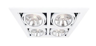 Потолочный светильник A5935PL-4WH 4x50W, G53/AR111, лампы и транс в компл, 4x500 лм