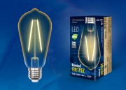Лампа светодиодная  Uniel LED-ST64-5W/GOLDEN/E27 2250K серия Vintage (481)