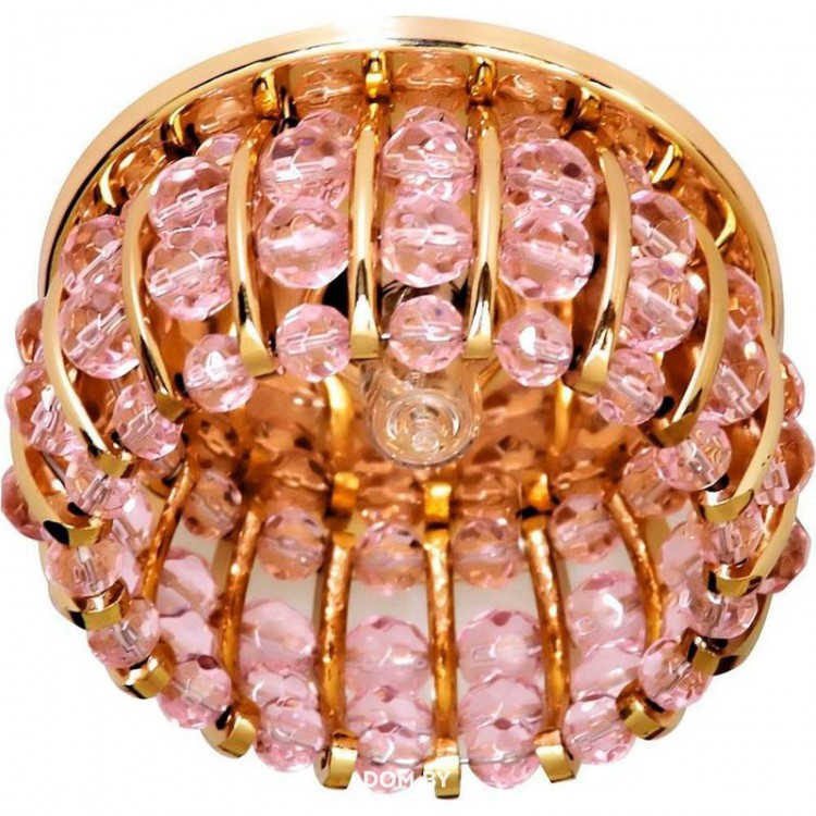 Светильник встраиваемый Feron CD2119 35W G9 розовый/золото
