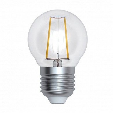 Лампа светодиодная  Uniel LED-G45-9W/3000K/E27/CL/DIM GLA01TR серия Air форма "шар"