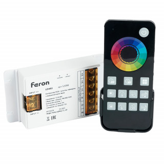 LD483 Контроллер RGB с пультом, таймером и визуализатором звука, 12-24-48V 52098