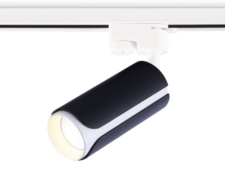 Трековый однофазный светильник Ambrella со сменной лампой GL5155 BK/WH черный/белый GU10