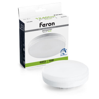 Лампа светодиодная Feron LB-457 GX53 15W 230V 4000K диммируемая