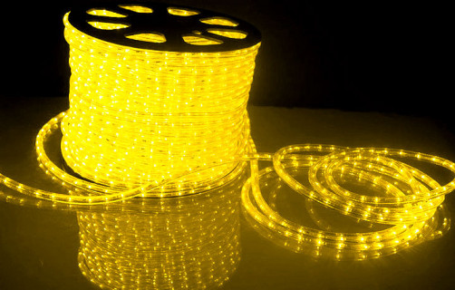 Дюралайт круглый 13-3W-50M-220V-LED-U YL желтый (50м)