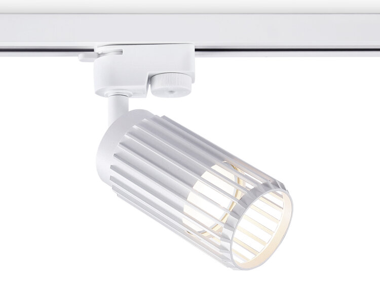 Трековый однофазный светильник Ambrella со сменной лампой GL5157 WH белый GU10
