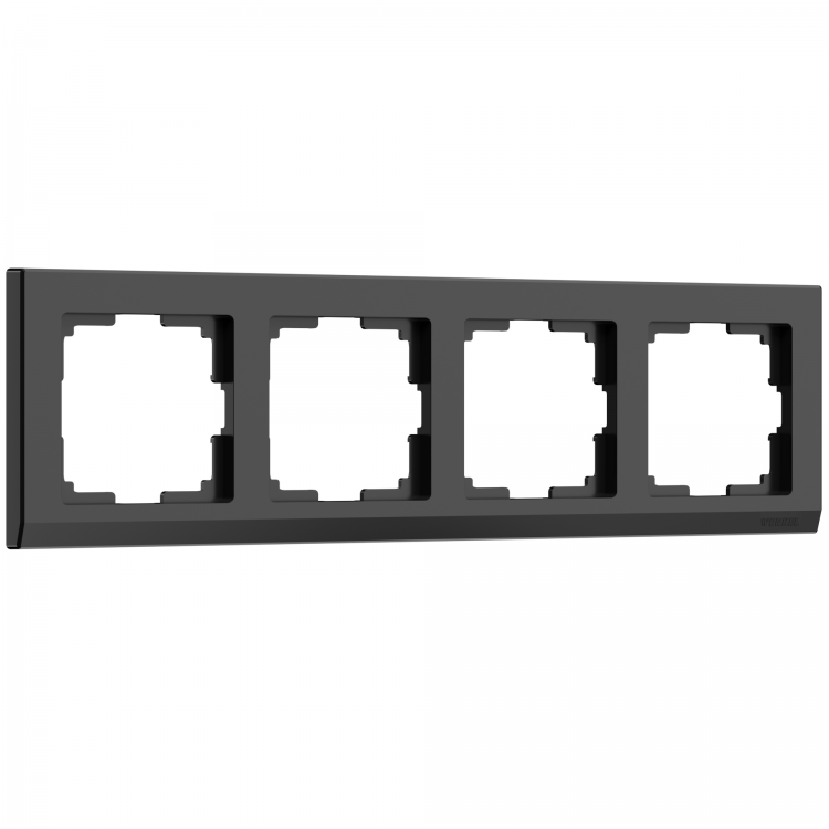 Werkel Stark Рамка 4 поста Черный W0041808 (WL04-Frame-04-black)