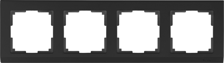 Werkel Stark Рамка 4 поста Черный W0041808 (WL04-Frame-04-black)