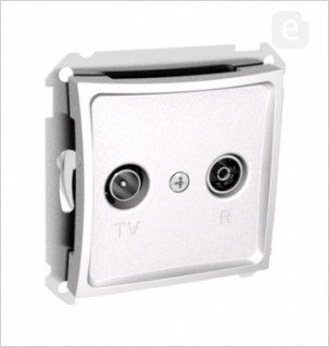 Розетка оконечная TV-R 8dB  WDE000197, белый (уп.10)