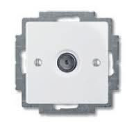 ABB Basic 55 Розетка телевизионная TV Белый 2CKA001724A4276 (1724-0-4276)