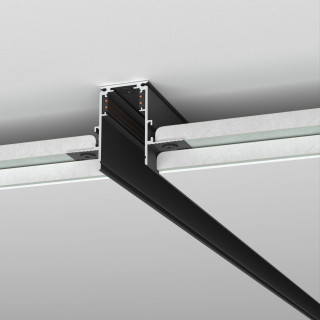 Slim Magnetic Шинопровод встраиваемый под ГКЛ 9,5мм черный (3м) 85210/00