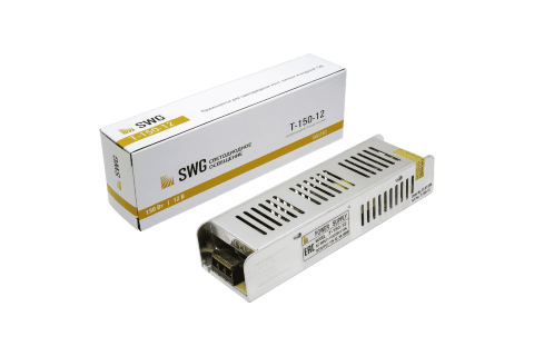 Блок питания SWG компактный (узкий) 150W, 12V, IP20
