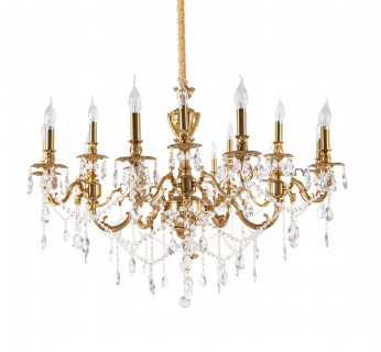 Люстра AURA 42992P/15A E14 BRASS