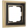 Werkel Palacio Рамка 1 пост Золото/черный WL17-Frame-01