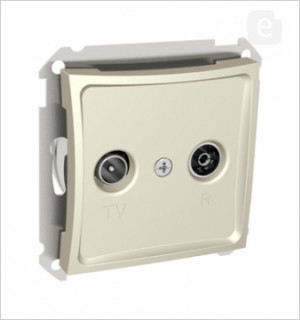 Розетка оконечная TV-R 8dB  WDE000297, крем (уп.10)
