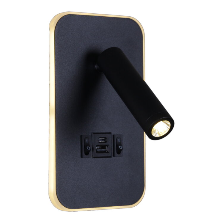 Спот SNEHA 86204-9.2-001KT LED12W+USB BK