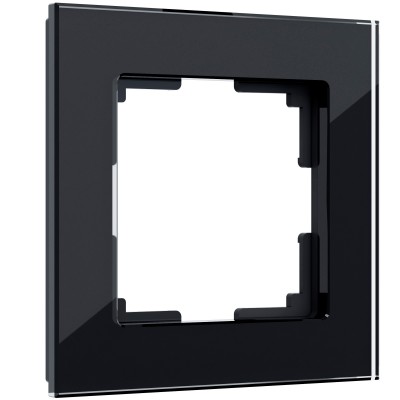 Werkel Favorit Рамка 1 пост Черный стекло W0011108 (WL01-Frame-01)