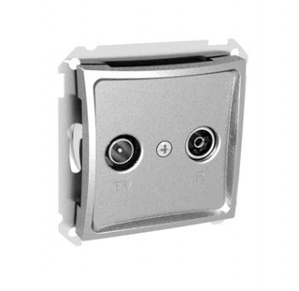 Розетка оконечная TV-R 8dB  WDE000397, хром (уп.10)