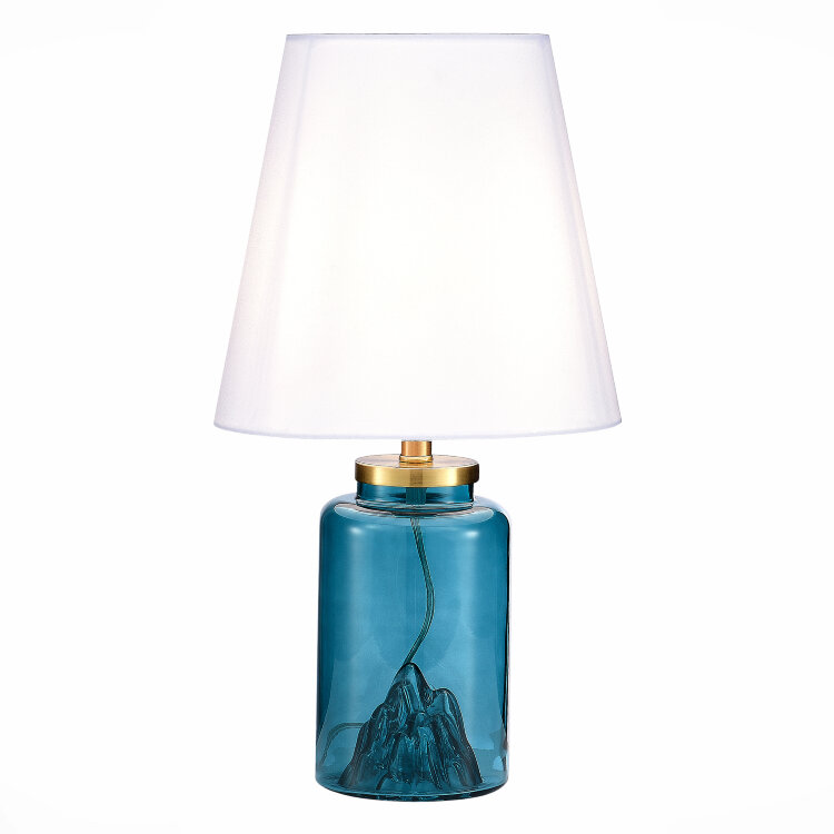 Прикроватная лампа ST-Luce Синий/Белый E27 1*40W SL1000.214.01