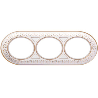 Рамка Werkel Retro 3-поста WL70-Frame-03 белое золото