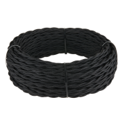 Ретро кабель витой Werkel Retro 3х2,5 (черный)
