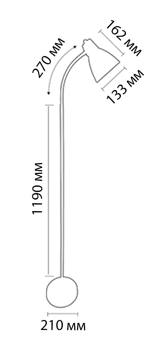 Торшер МТ2018  (розовый коралл, сменная лампа, Е27, 60Вт)