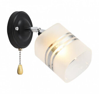 Бра AURA  S7757-1 E27 CR+BK