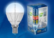 Лампа светодиодная  Uniel LED-G45-7W/WW/E14/FR 3000K серия Palazzo (377) (Уценка)