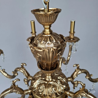 Люстра AURA 42992P/8A E14 BRASS