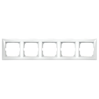 ABB Basic 55 Рамка 5 постов белый 1725-0-1483