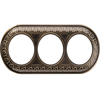 Рамка Werkel Retro 3-поста WL70-Frame-03 бронза