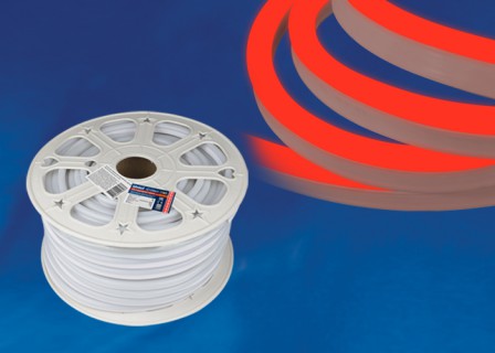 Гибкий NEON UNIEL ULS-N21-2835-120LED/m-8mm-IP67-220V-8W/m-50M-Red