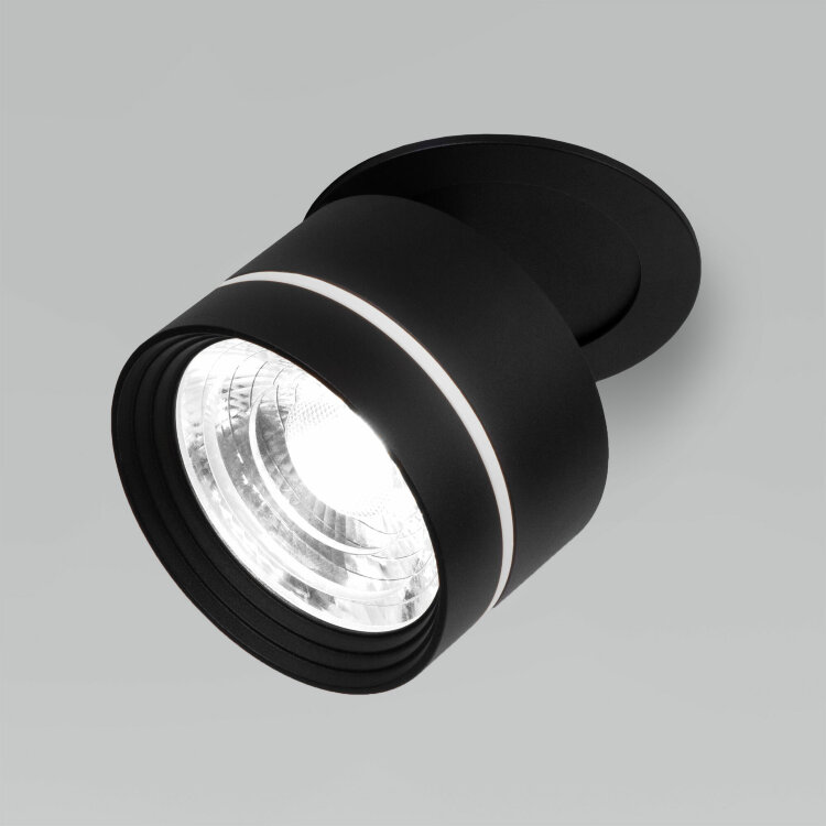 Встраиваемый светодиодный светильник 25035/LED 8W 4200K чёрный Elektrostandard