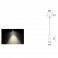 Donolux Светильник подвесной,DL18368/11WW. 1*3Вт,700мА, IP20, 35*126-80*44мм, Алюм.+ист.пит.