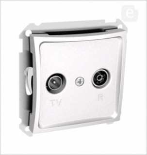 Розетка проходная TV-R 11dB  WDE000195, белый (уп.10)
