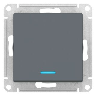 Systeme Electric AtlasDesign Грифель Выключатель 1-клавишный с подсветкой, сх.1а, 10АХ, механизм