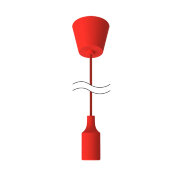 Светильник подвесной Gauss Decor PL013 красный E27, 1 м,
