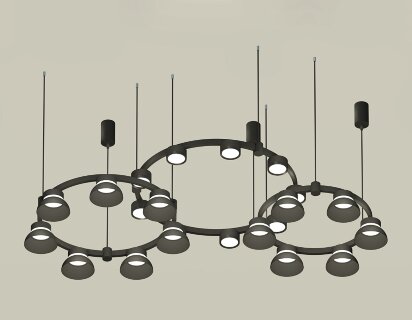 Комплект подвесного светильника Ambrella Techno Ring (A9209*3, C9238, C9232, C9242, N8113, N8141) XR92092010