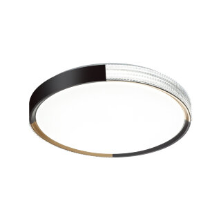 PALE SN 033 Светильник Sonex пластик/белый/черный/золотистый LED 48Вт c ДУ 3000-6000К D400 IP43 пульт ДУ VELIO 7629/DL