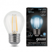 Лампа Gauss LED Filament 7W 105802207 4100K E27 шар