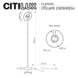 Торшер CITILUX CL810030