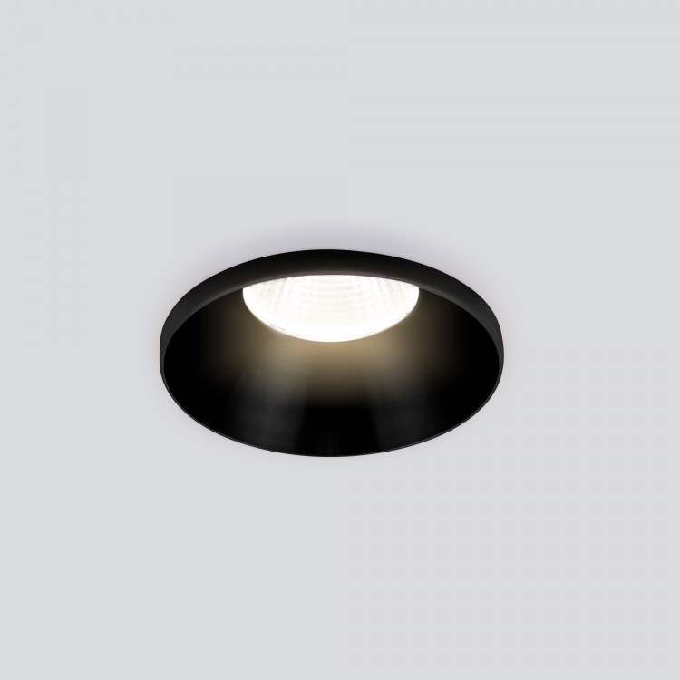 Встраиваемый точечный светодиодный светильник elektrostandard 25026/LED 7W 4200K BK черный