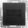 Werkel Розетка интернет 2-ая RJ-45 Черный матовый W1182208 (WL08-RJ45+RJ45)