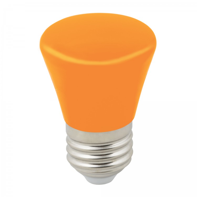 Лампа светодиодная Volpe LED-D45-1W/Orange/E27/FR/C Bell форма 